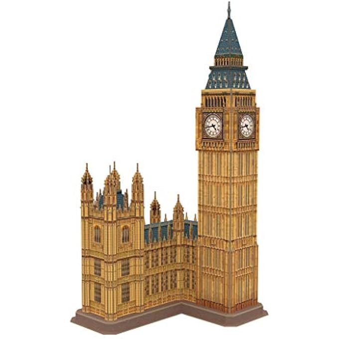 NATIONAL GEOGRAPHIC 3D LONDON PUZZLES BRITAIN ARCHITECTURE MODEL KITS TOYS FOR ADULTS AND CHILDREN, THE BIG BEN, WITH A BOOKLET, DS0992H - Image 1